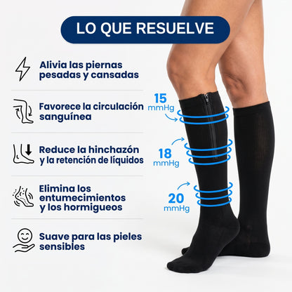 Lo que resuelve: piernas pesadas, circulación, hinchazón, entumecimientos, pieles sensibles