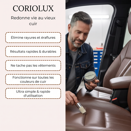 Coriolux — Baume Réparateur Cuir & Mobilier