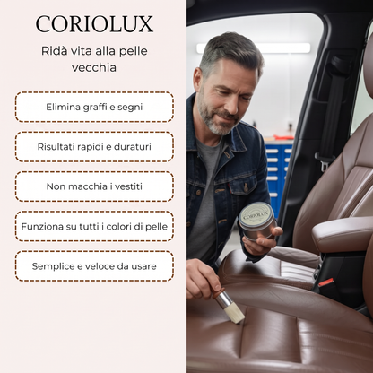 Coriolux — Balsamo Riparatore Pelle e Mobili
