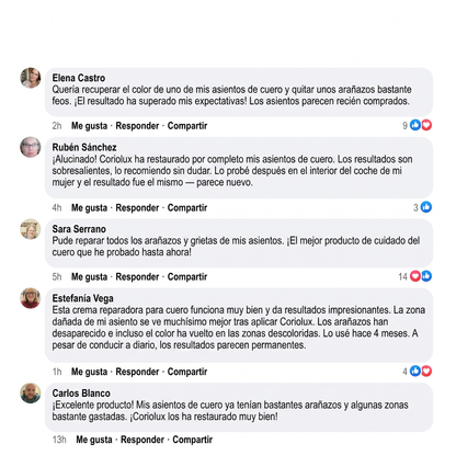 Coriolux — Bálsamo Reparador de Cuero y Muebles
