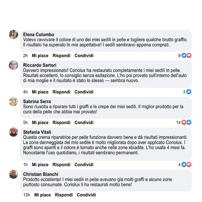 Coriolux — Balsamo Riparatore Pelle e Mobili